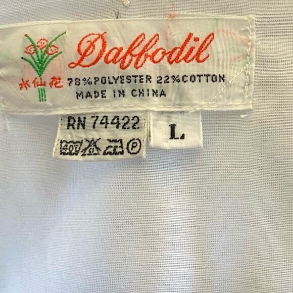 Vintage Floral Scalloped Sweetheart Top Size Large - Picture 4 of 4